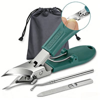 3-Piece Wide Jaw Toenail Clipper Set