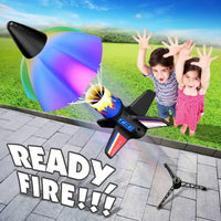 Self-Launching Rocket Toy for Kids (Parachute Landing)