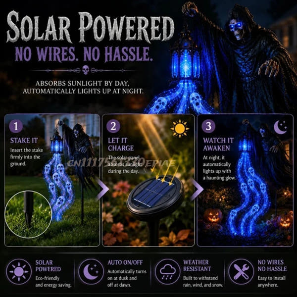 Grim Reaper Soul Harvester Yard Light