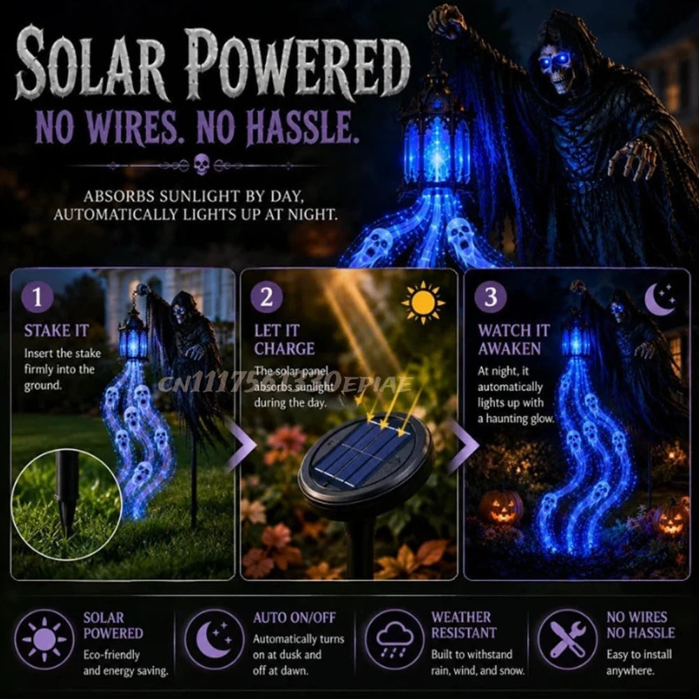 Grim Reaper Soul Harvester Yard Light