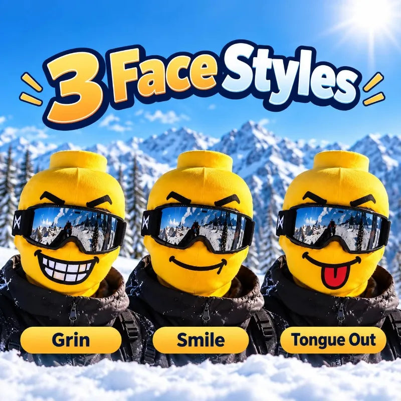 Funny Face Knit Ski Mask