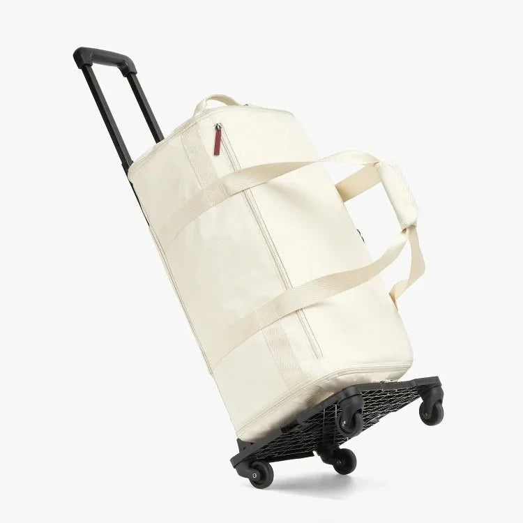 Large-Capacity Travel & Gym Duffel with Trolley Sleeve