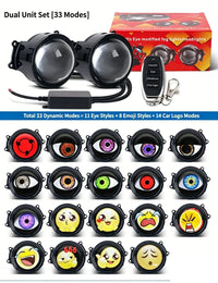 LED Devil Eye Car Headlight Projectors