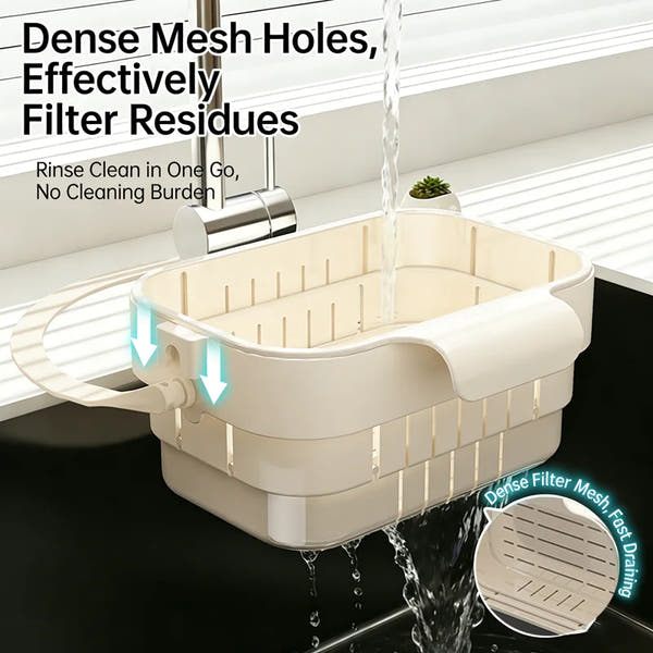 Foldable Hanging Sink Colander & Strainer Basket