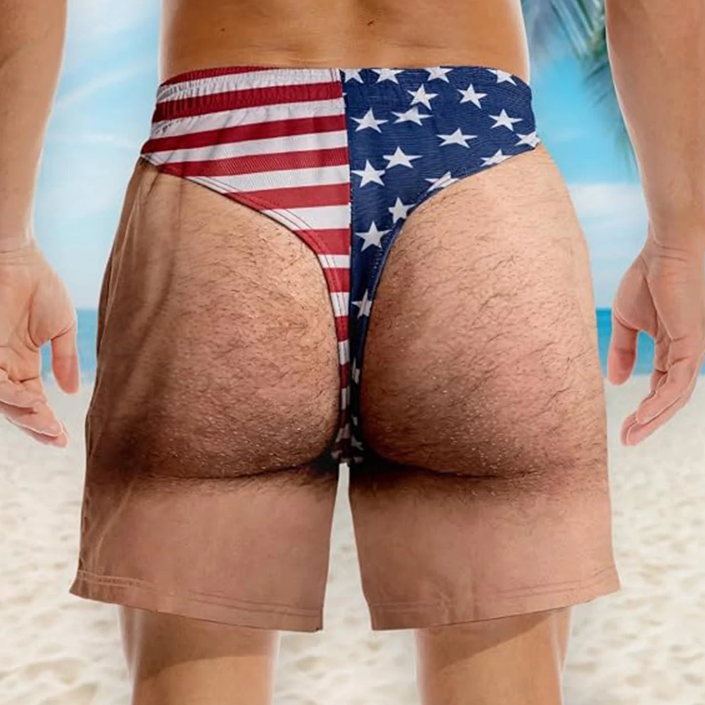 Men's American Flag Swim Trunks