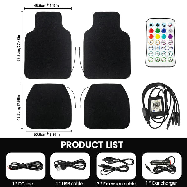 Starlight LED Car Floor Mats