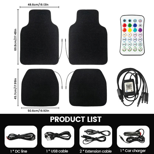 Starlight LED Car Floor Mats