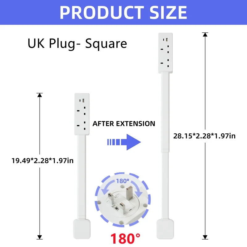 Rotating Outlet Extender with USB — Adjustable Arm