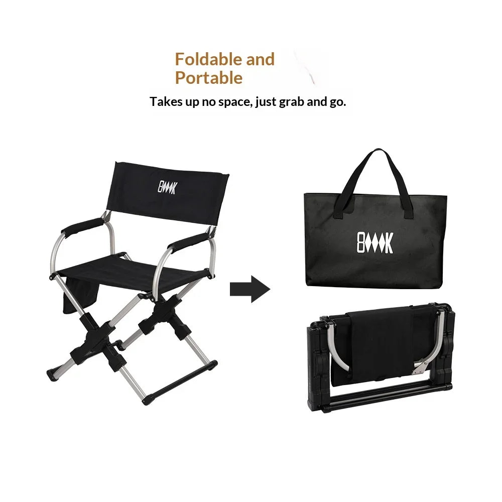 Foldable Aluminum Camping Director Chair