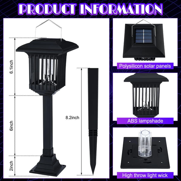 3-in-1 Solar Garden Insect Killer Light