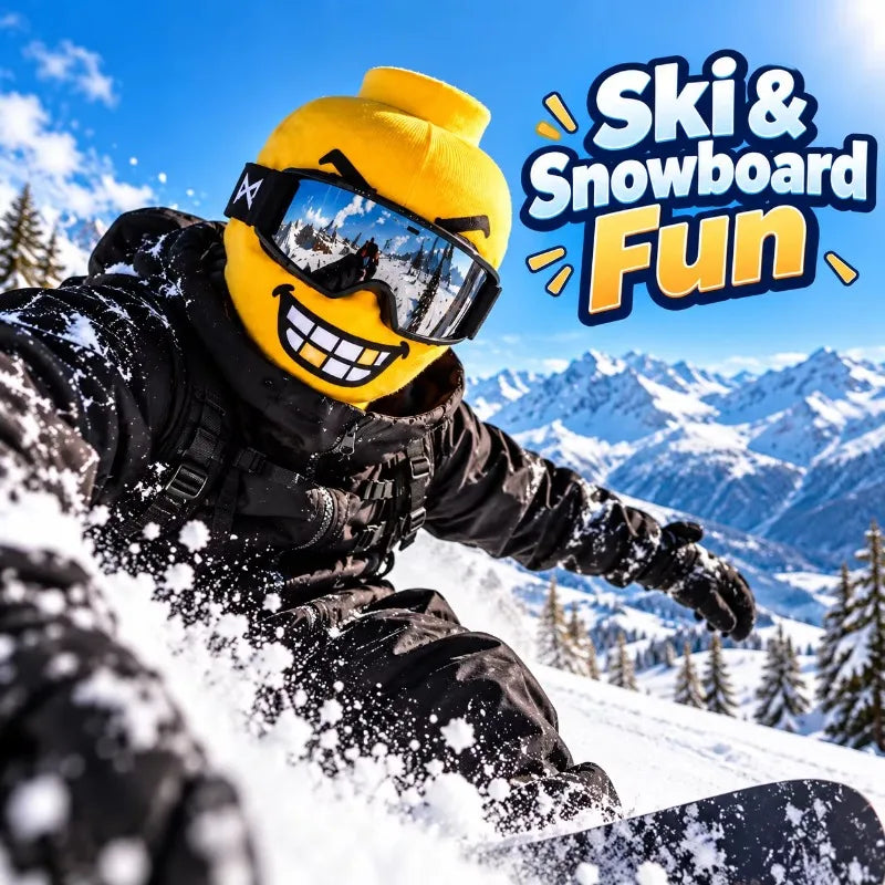 Funny Face Knit Ski Mask