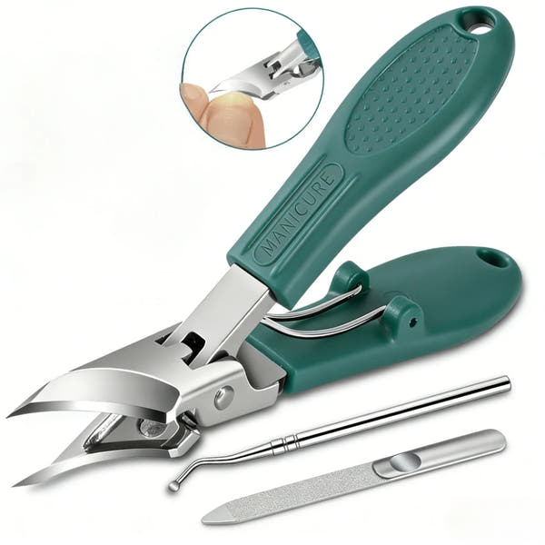 3-Piece Wide Jaw Toenail Clipper Set