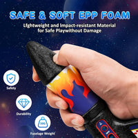Self-Launching Rocket Toy for Kids (Parachute Landing)