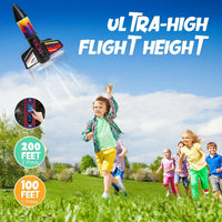 Self-Launching Rocket Toy for Kids (Parachute Landing)