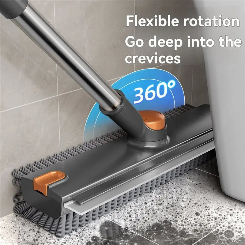 3-in-1 Stiff Bristle Floor & Bathroom Scrub Brush