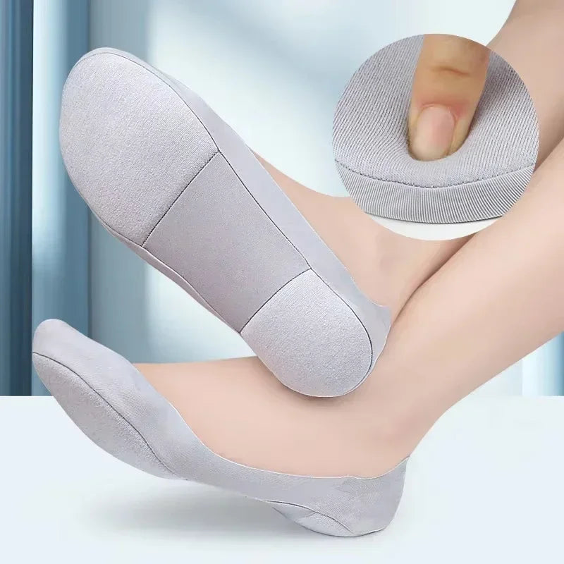 Invisible Non-Slip Boat Socks with Cushioned Sole