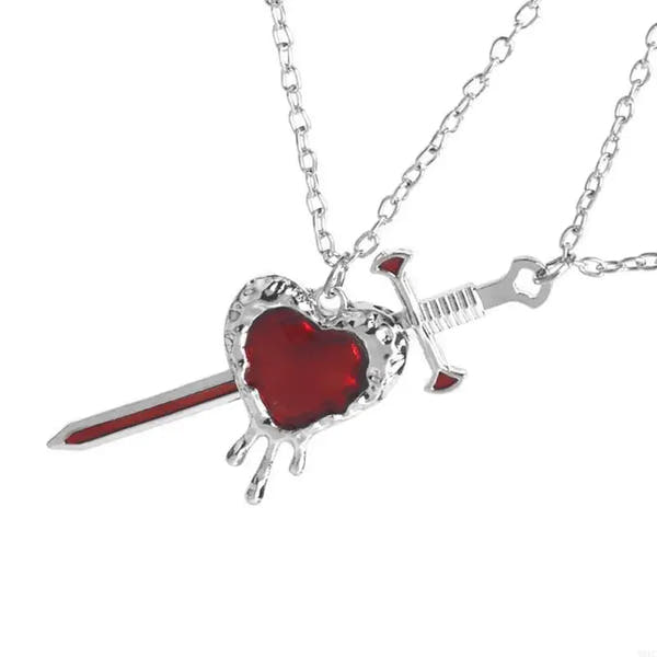 Sword & Heart Necklace