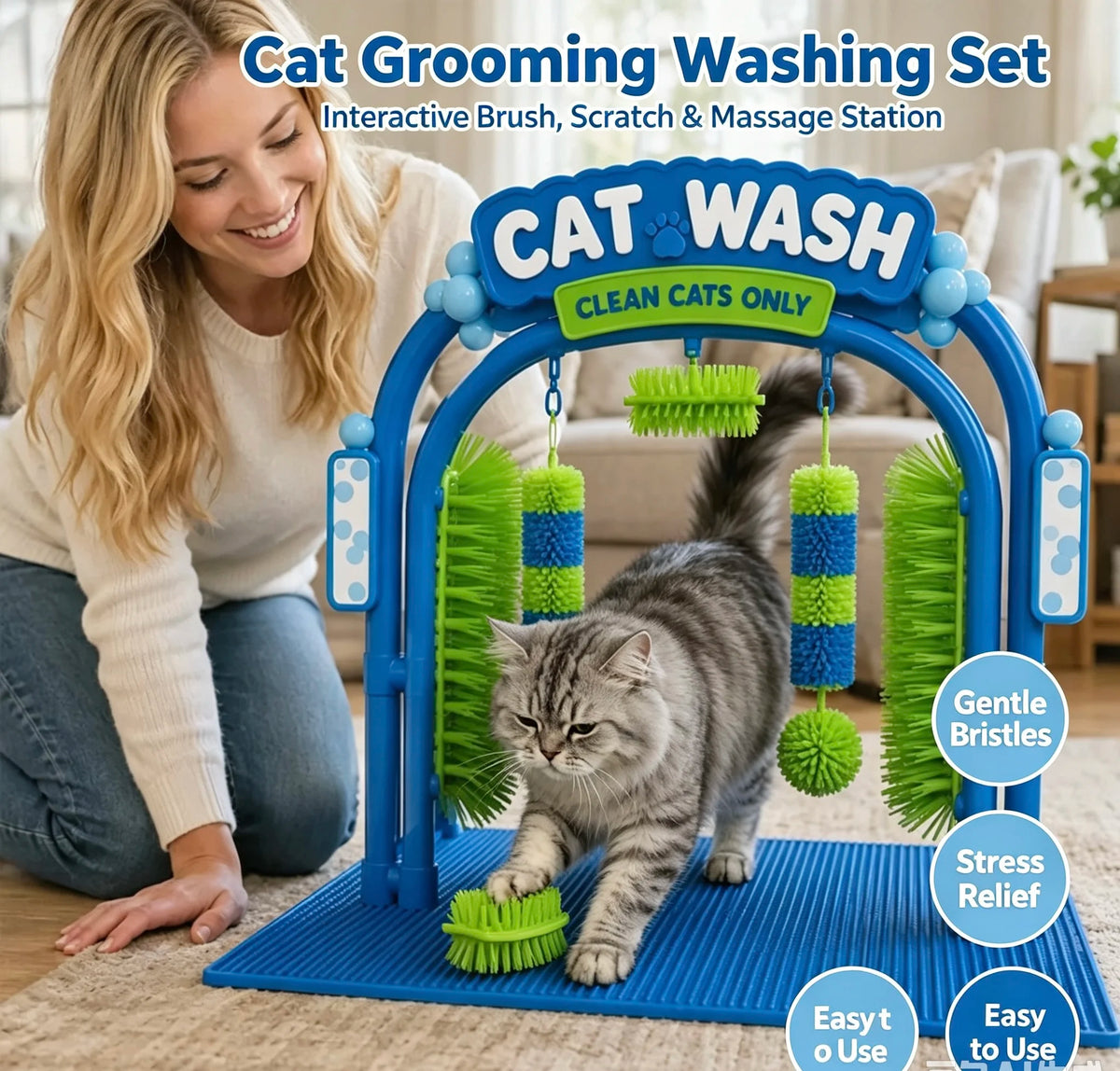 Cat Self-Grooming Massage Arch
