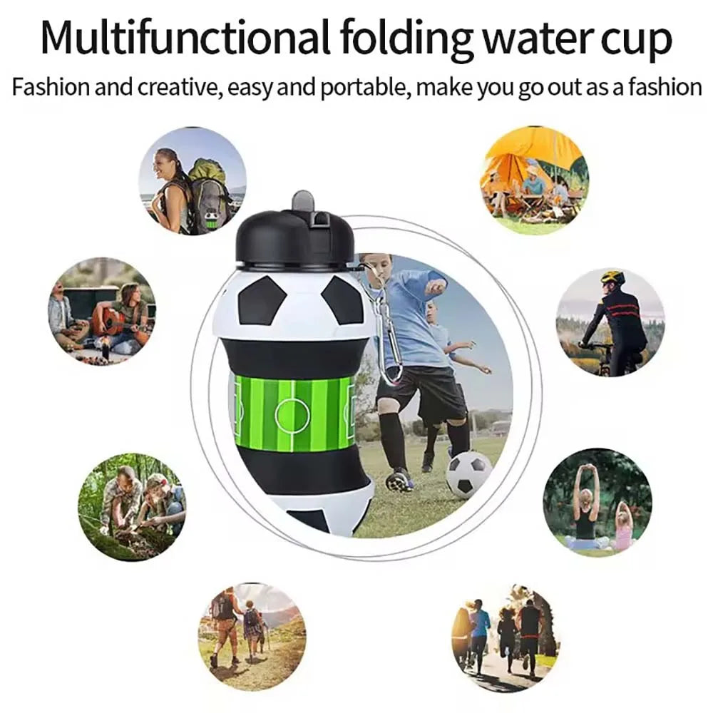 Foldable Sports Ball Water Bottle