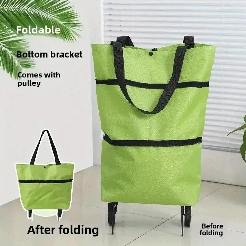 Foldable Shopping Cart with Wheels