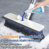 4-in-1 Floor Scrub Brush with Squeegee