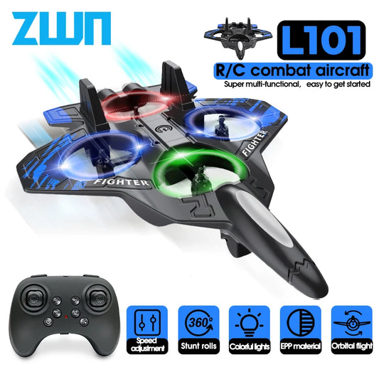 RC Foam Fighter Plane with LED Lights