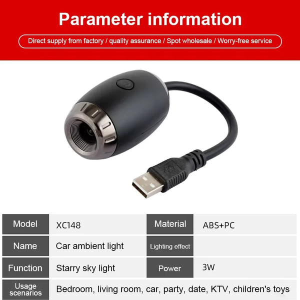 Car Ambient Projection Light