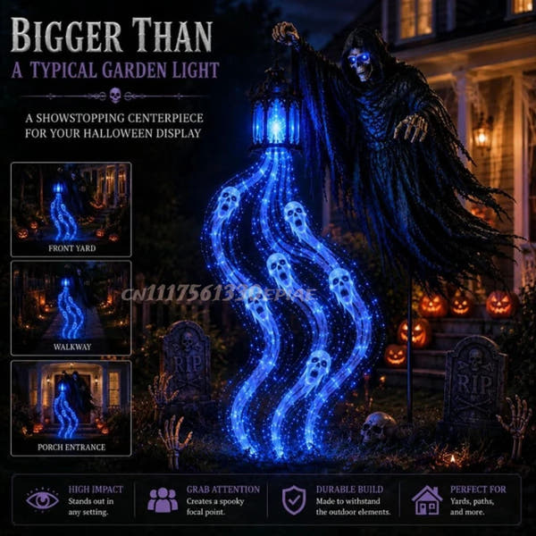 Grim Reaper Soul Harvester Yard Light