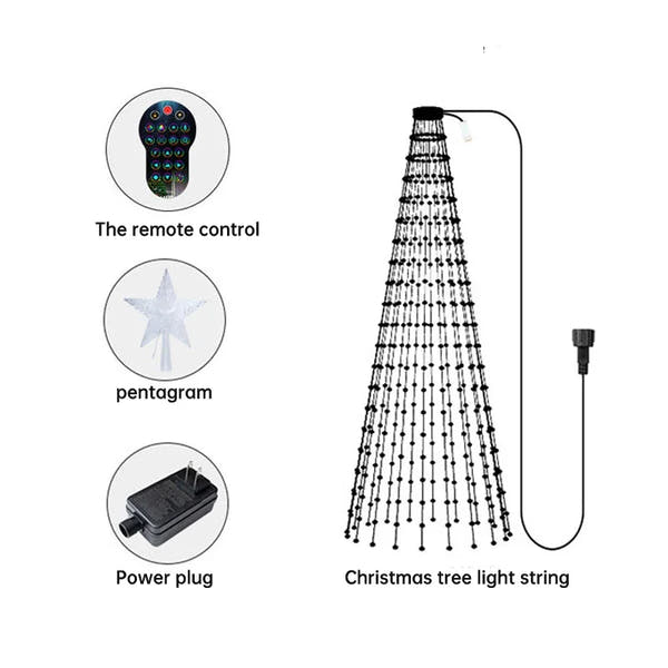 Smart LED Christmas Tree Lights (App-Controlled)