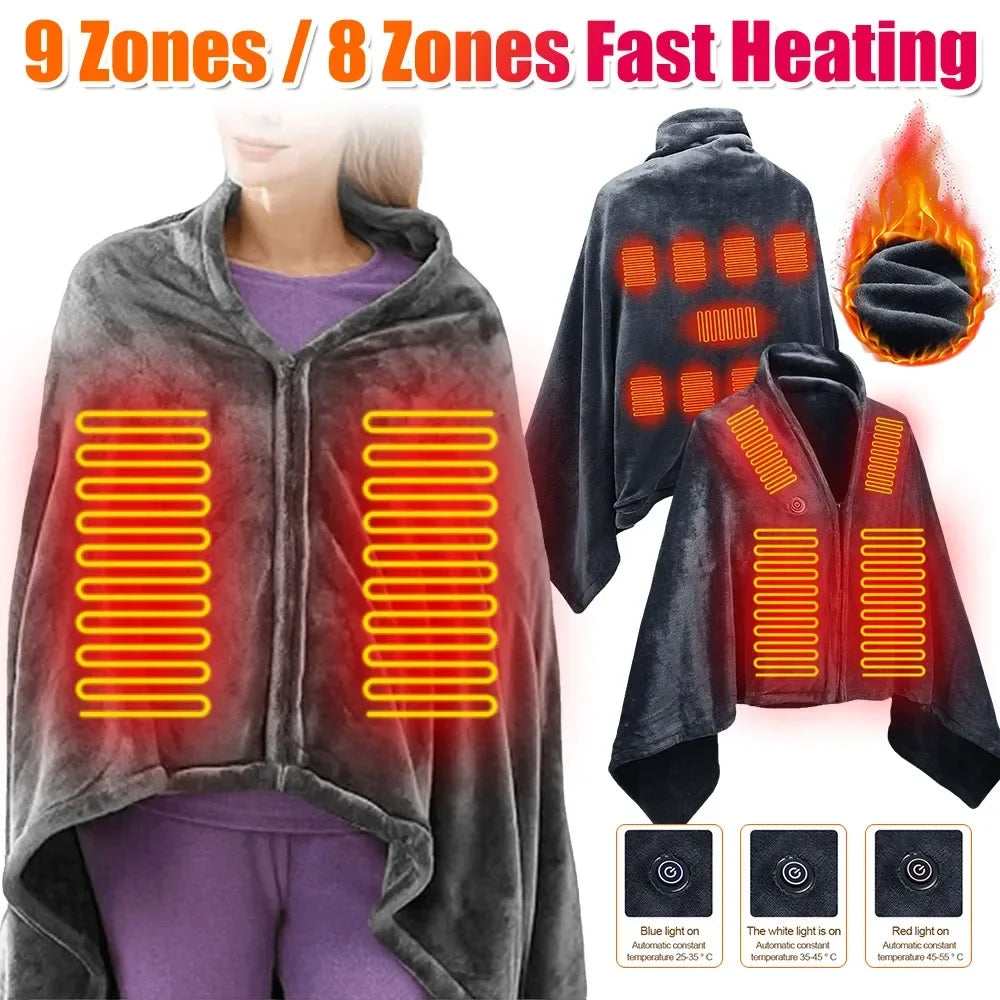USB Heated Wearable Blanket