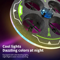 Light-Up UFO Drone with Camera & Obstacle Avoidance