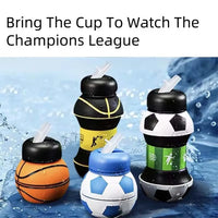 Foldable Sports Ball Water Bottle