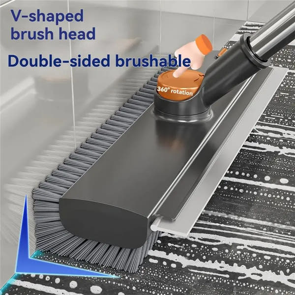3-in-1 Stiff Bristle Floor & Bathroom Scrub Brush
