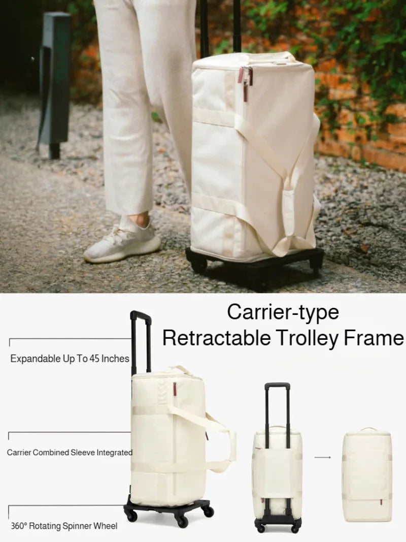 Large-Capacity Travel & Gym Duffel with Trolley Sleeve
