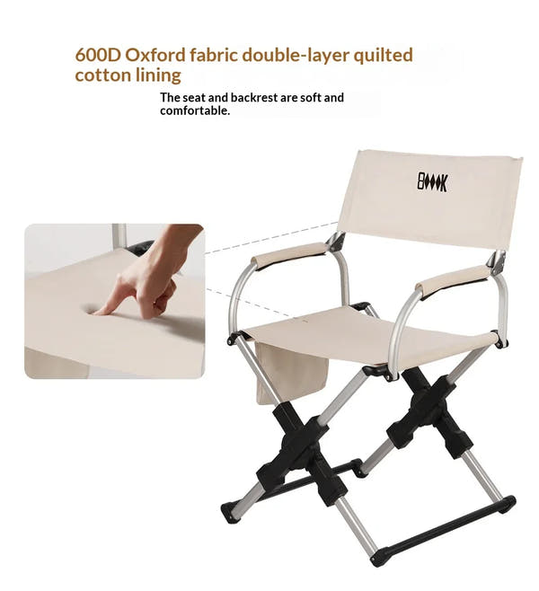 Foldable Aluminum Camping Director Chair
