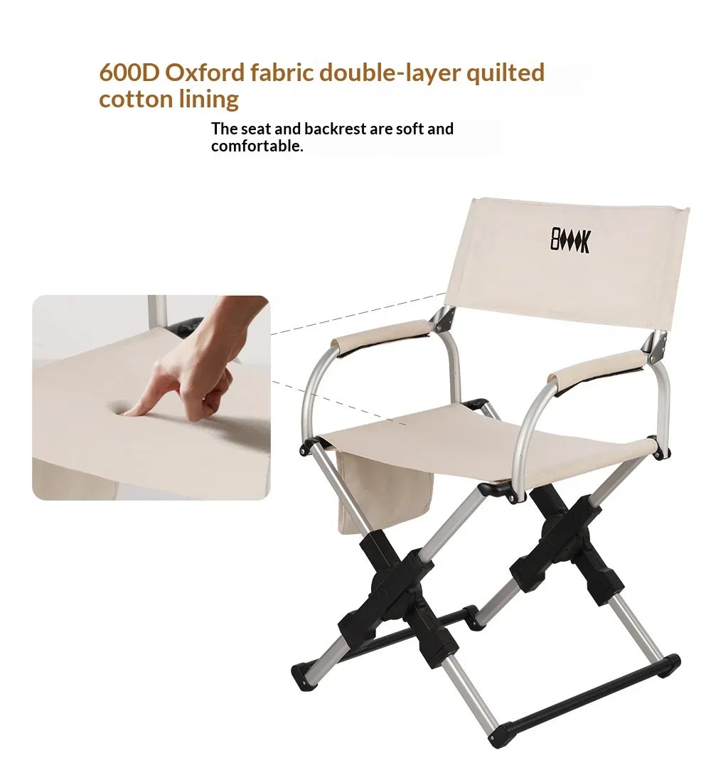 Foldable Aluminum Camping Director Chair