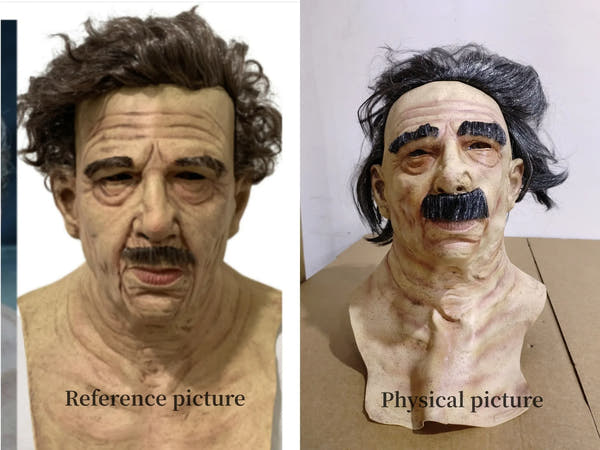 Realistic Old Man Halloween Mask