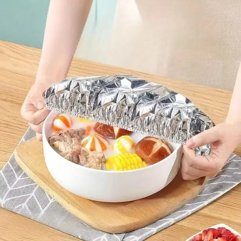 Foil covers stretch to fit
