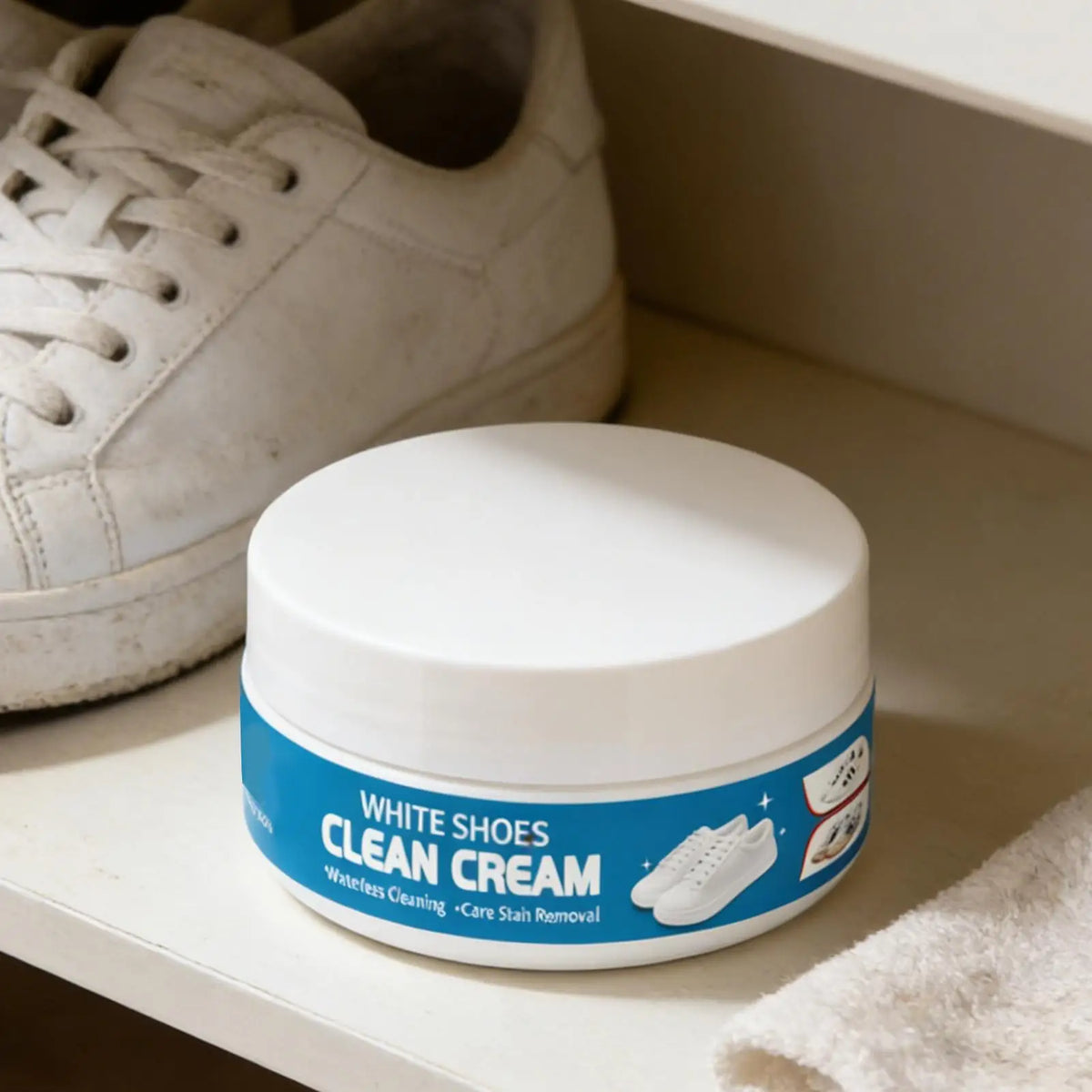 Waterless White Shoe Cleaner Cream