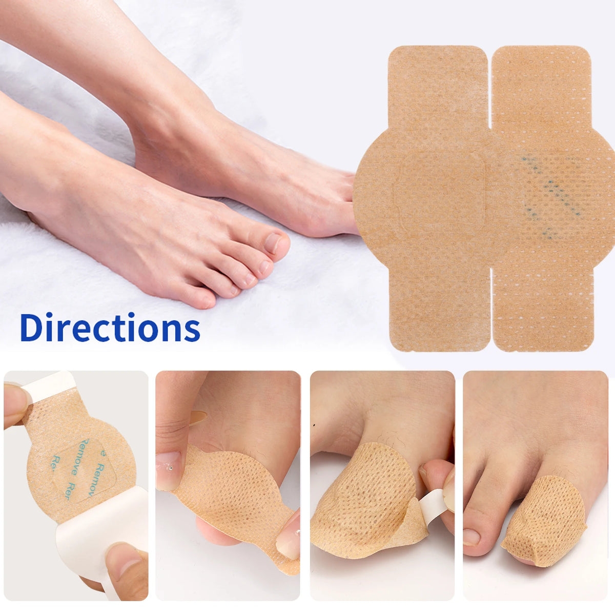 Breathable Toe Protection Patches