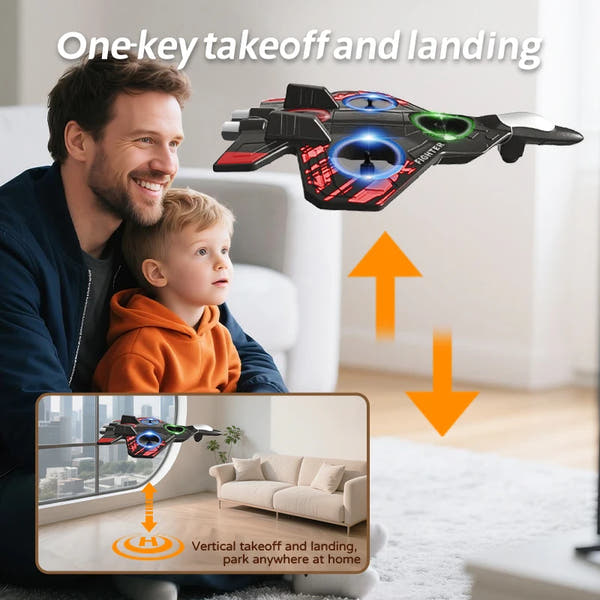 RC Foam Fighter Plane with LED Lights