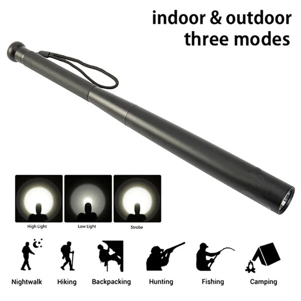 Heavy-Duty Security Flashlight Baton