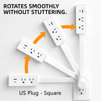 Rotating Outlet Extender with USB — Adjustable Arm