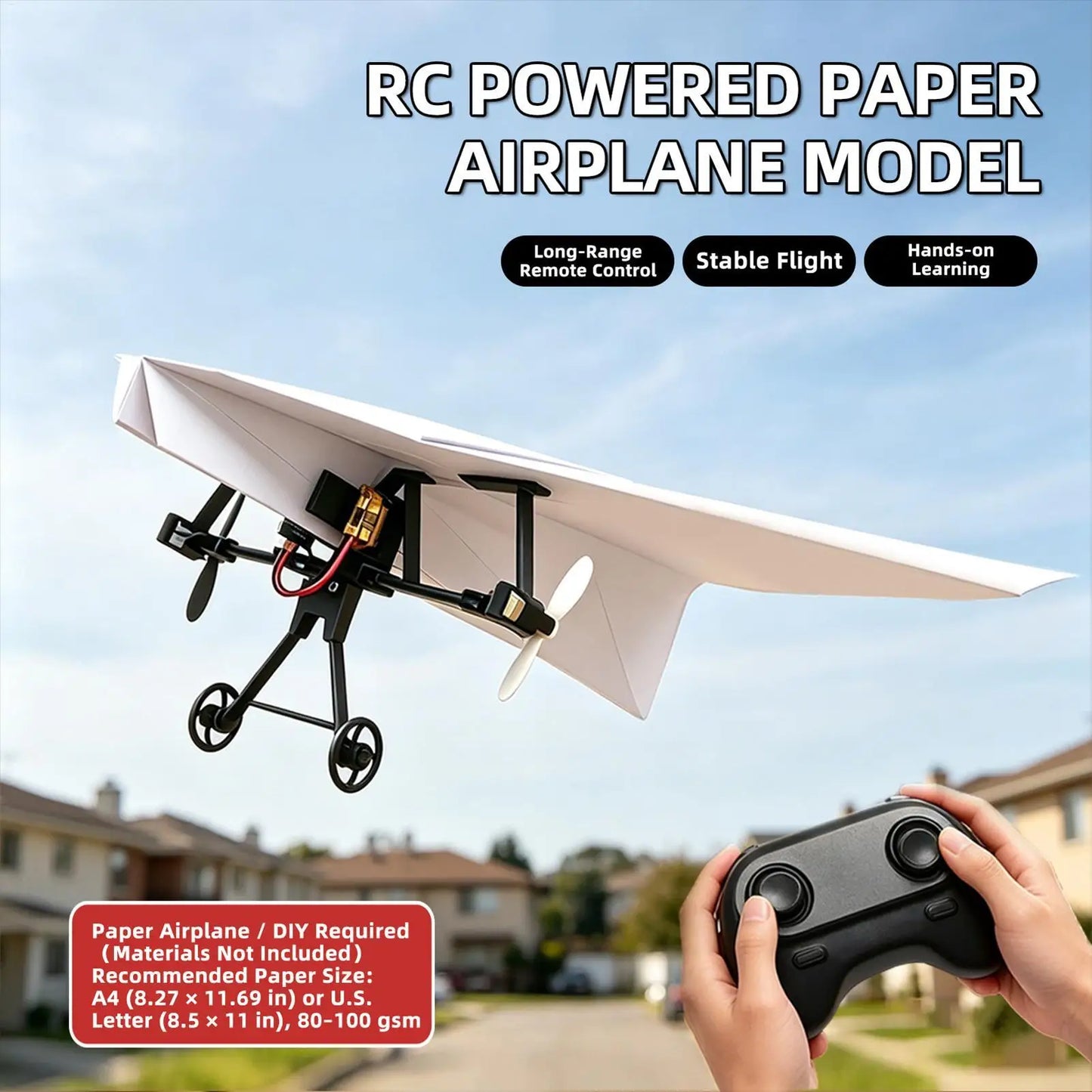 DIY Remote Control Paper Airplane Kit