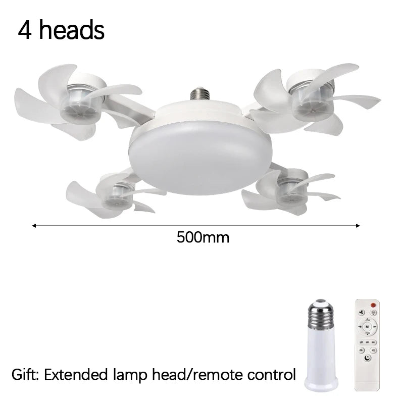 E27 Drone Ceiling Fan Light (2-in-1)