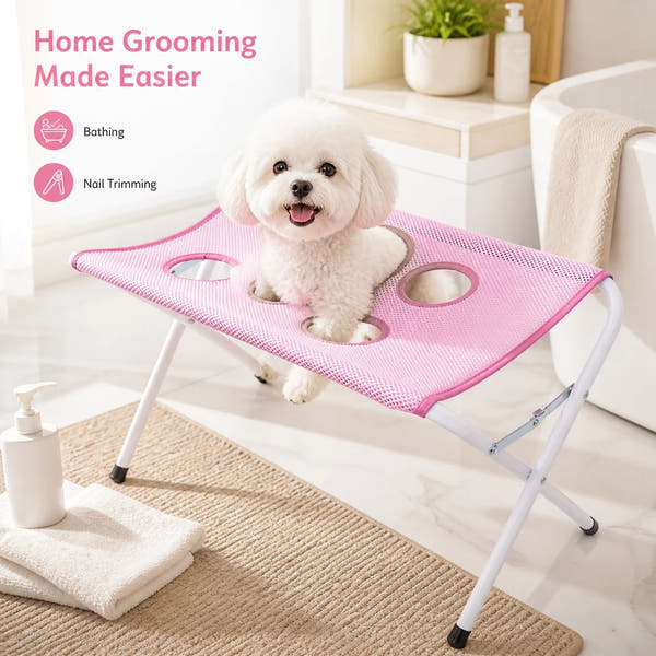 Foldable Pet Grooming Hammock Table