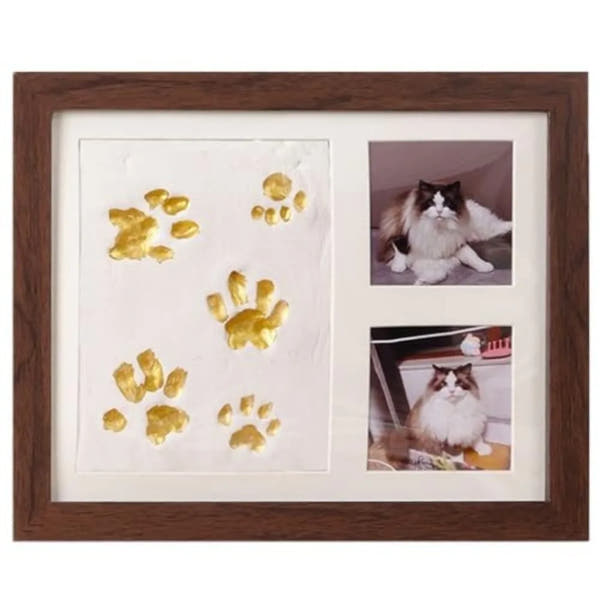 DIY Pet Paw Print Keepsake Frame