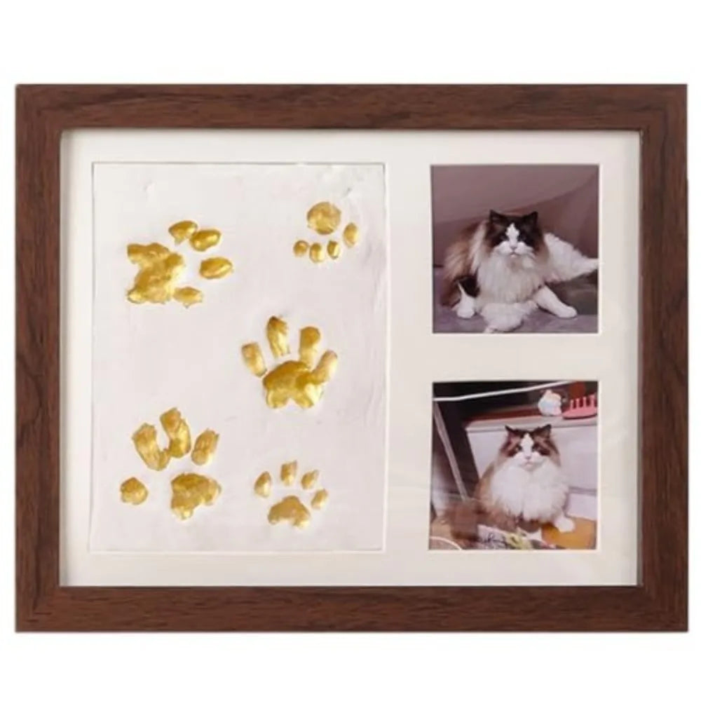 DIY Pet Paw Print Keepsake Frame
