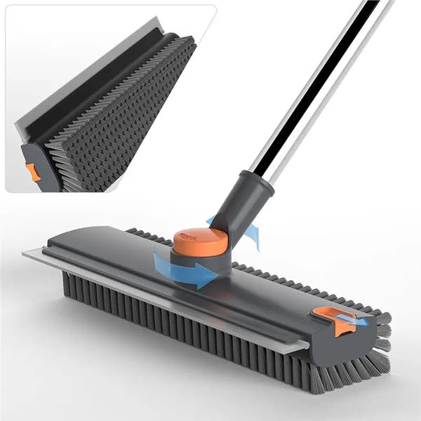 3-in-1 Stiff Bristle Floor & Bathroom Scrub Brush