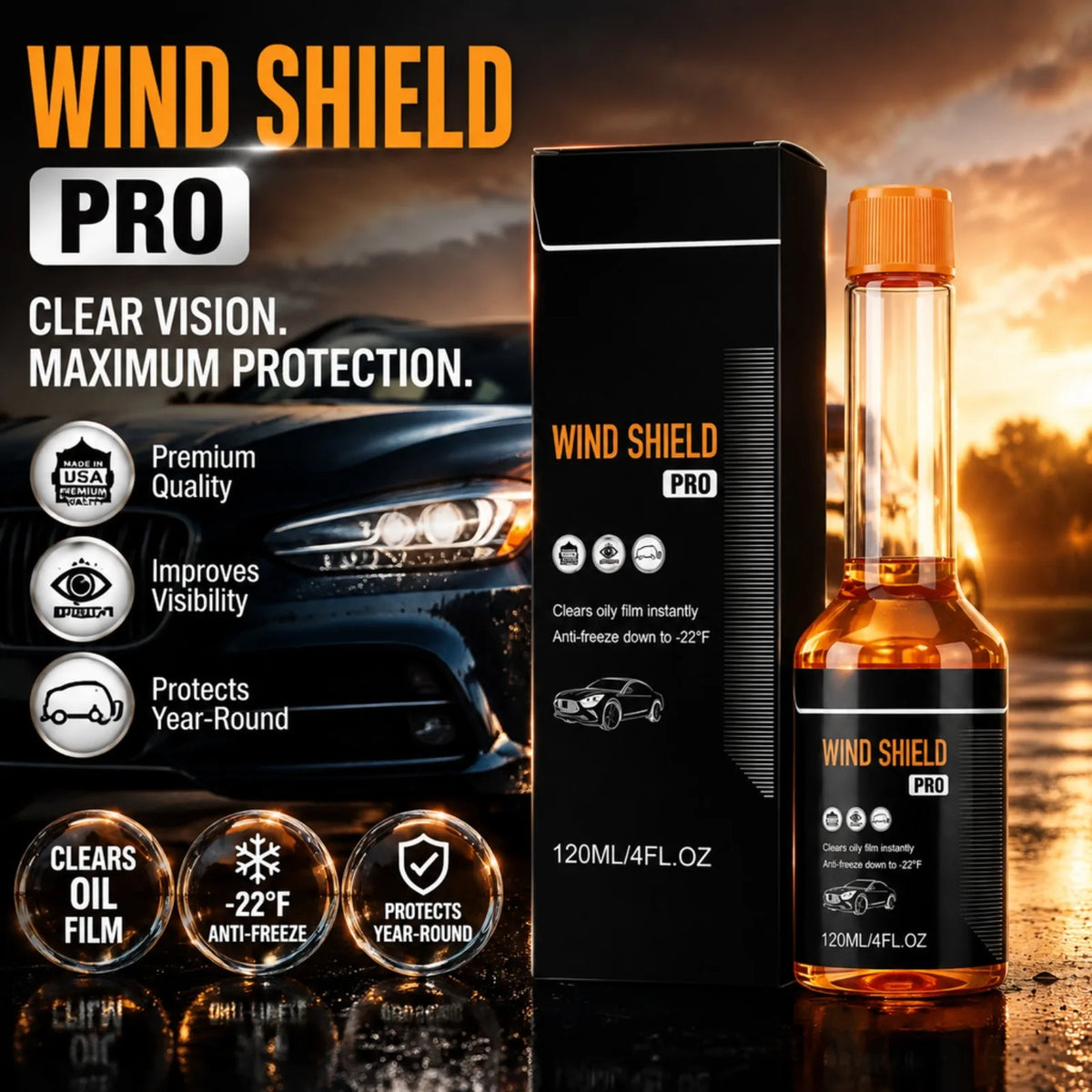 Windshield Oil Film Remover (2-Pack)